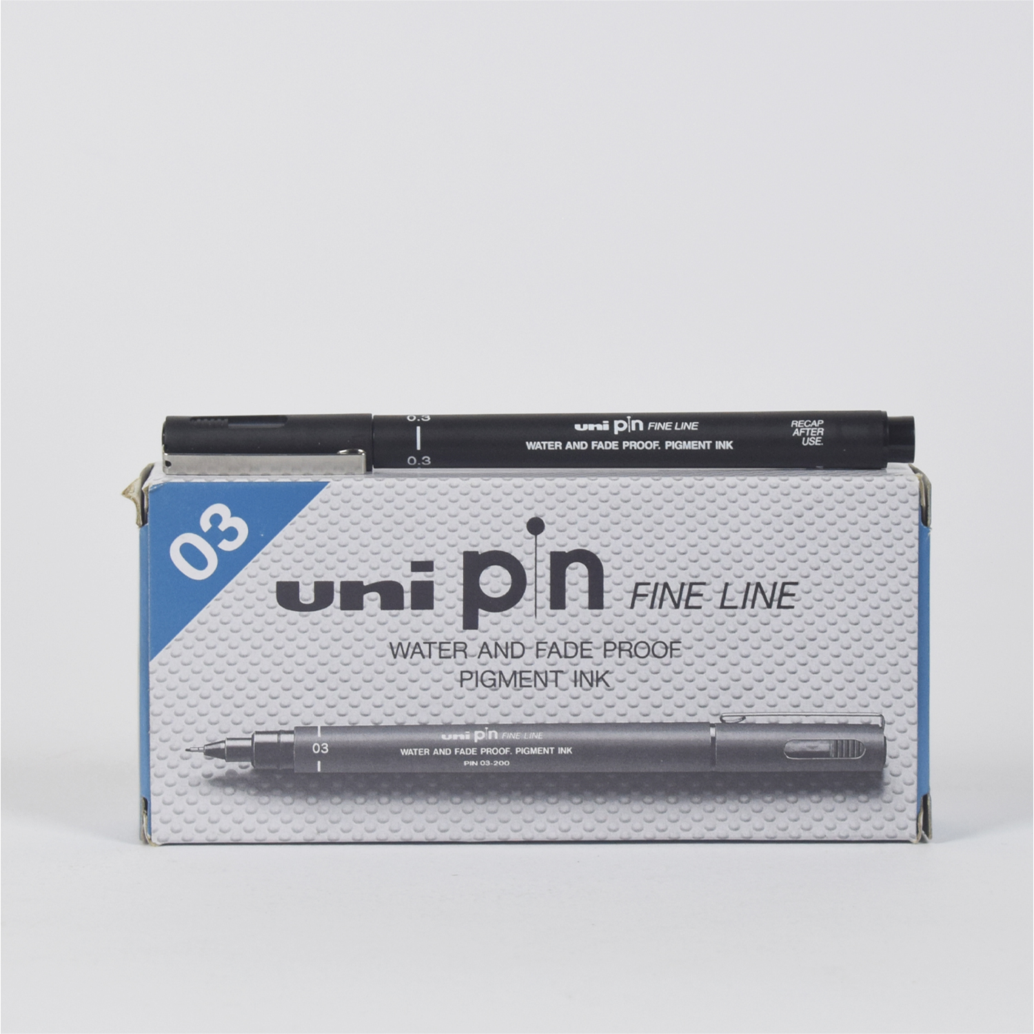 قلم ريشة اسود 0.3 uni pin