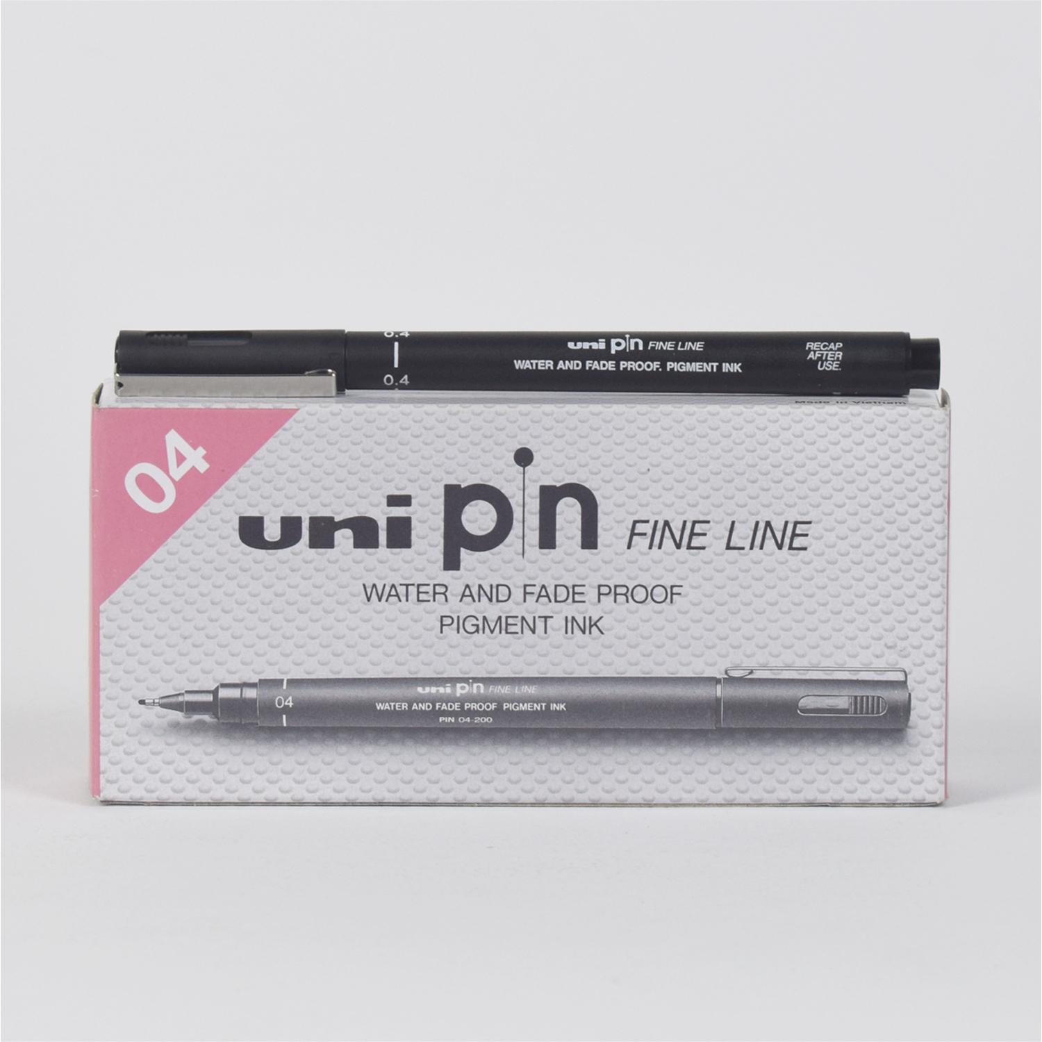 قلم ريشة اسود 0.4 uni pin
