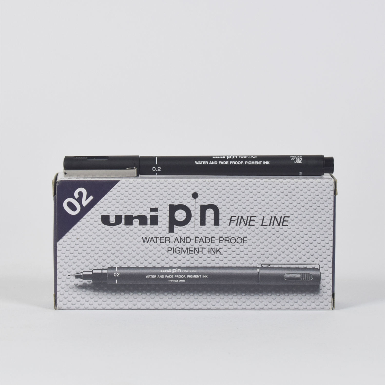 قلم ريشة اسود 0.2 uni pin